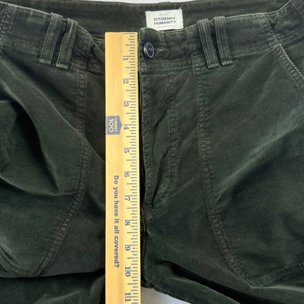 Citizens of Humanity Hunter Green Corduroy Utility Joggers Pants Size 28 Fall - Picture 12 of 15